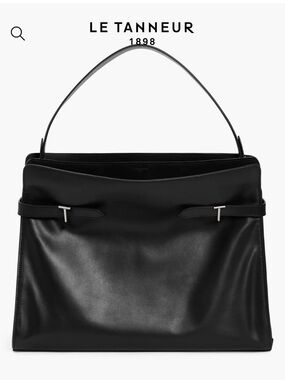 NEW Le Tanneur - Emie Maxi Shoulder Bag in Smooth Leather and Nubuck